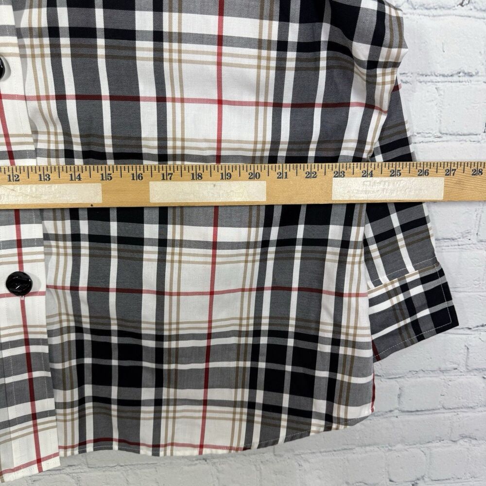 Foxcroft Wrinkle Free Plaid Button Up Blouse Women Plus 18W Long Sleeve Shirt - Picture 11 of 12